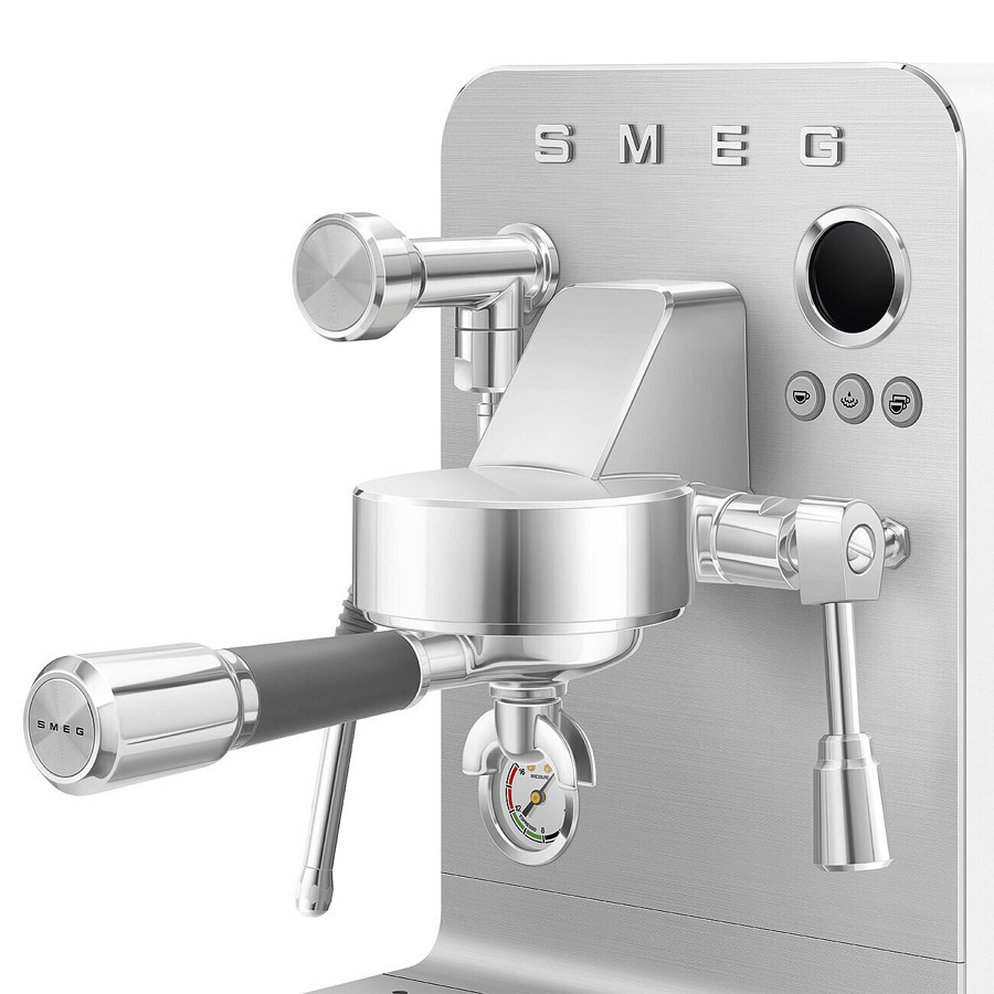 EMC02WHMUK Mini Pro Espresso Coffee Machine in Matte White