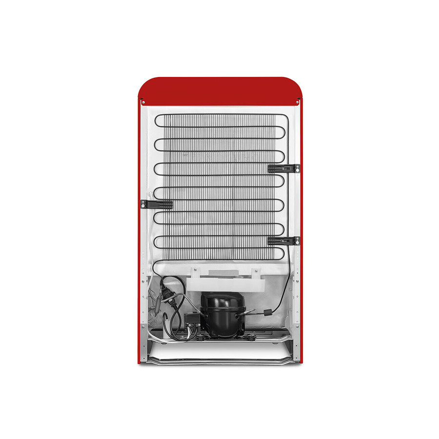 FAB10RRD6 55cm Fridge with Icebox, Right Hand Hinge, Red