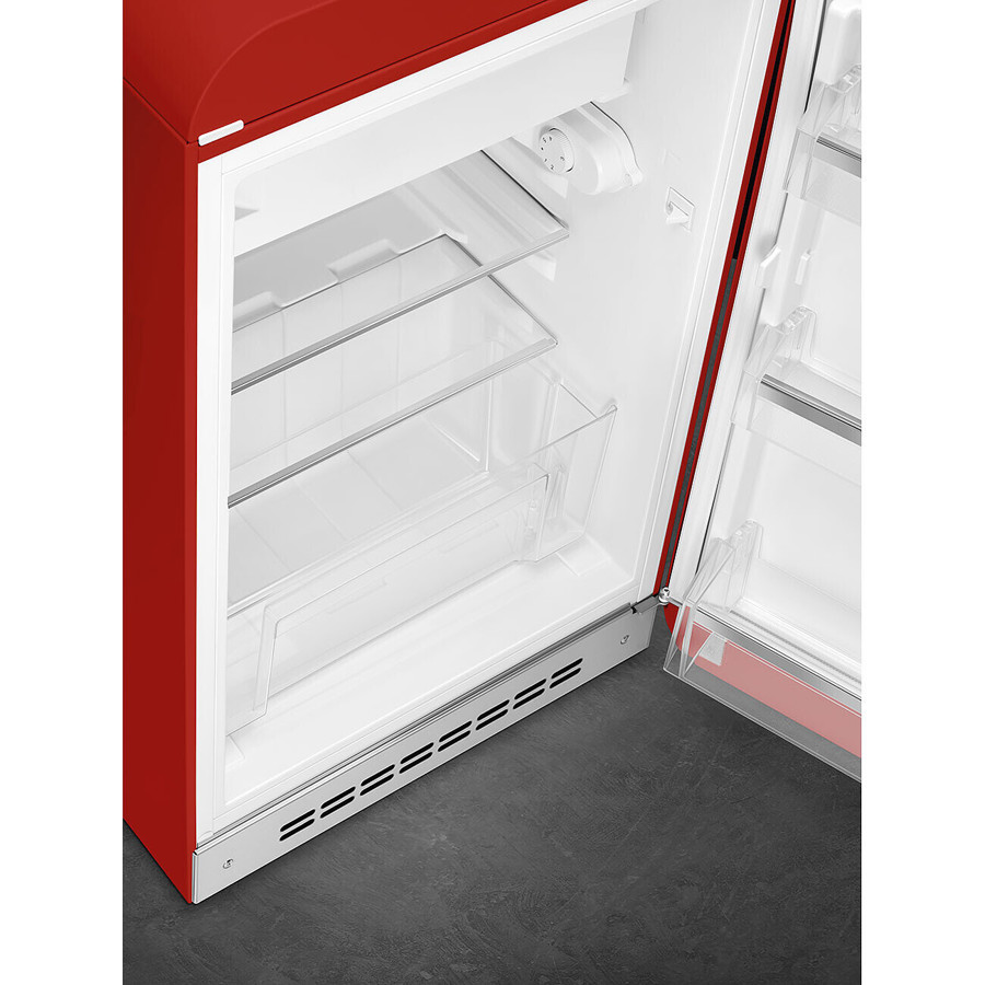 FAB10RRD6 55cm Fridge with Icebox, Right Hand Hinge, Red