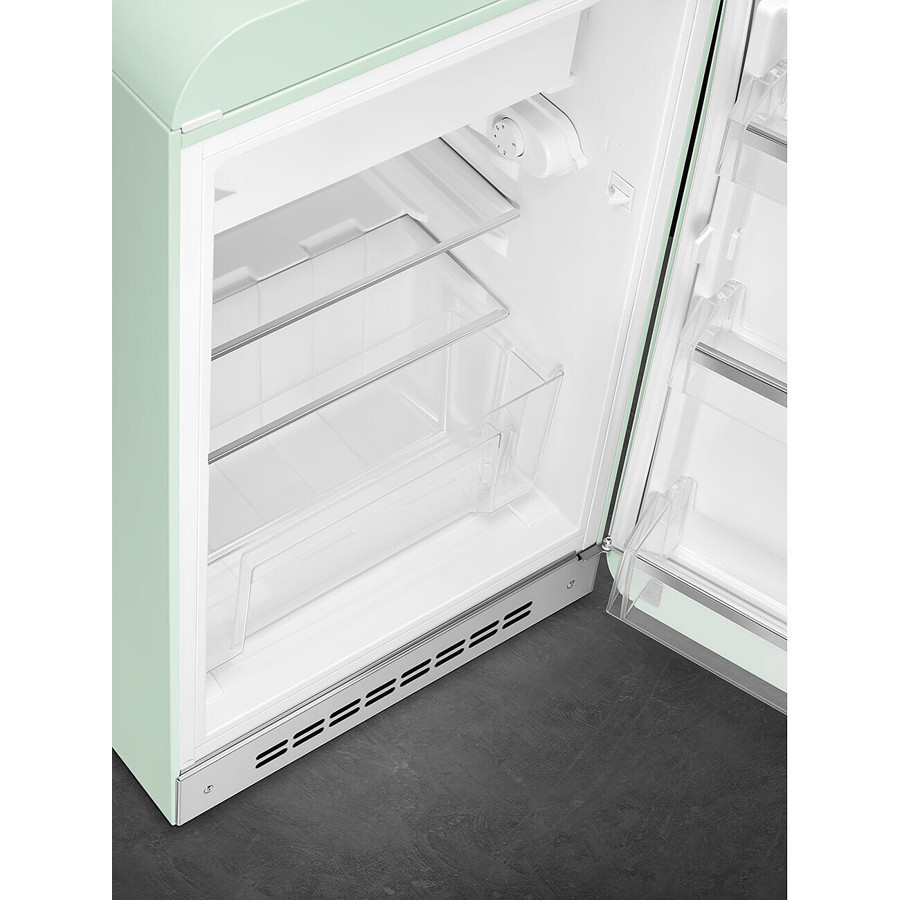 FAB10RPG6 55cm Fridge with Icebox Right Hand Hinge Pastel Green