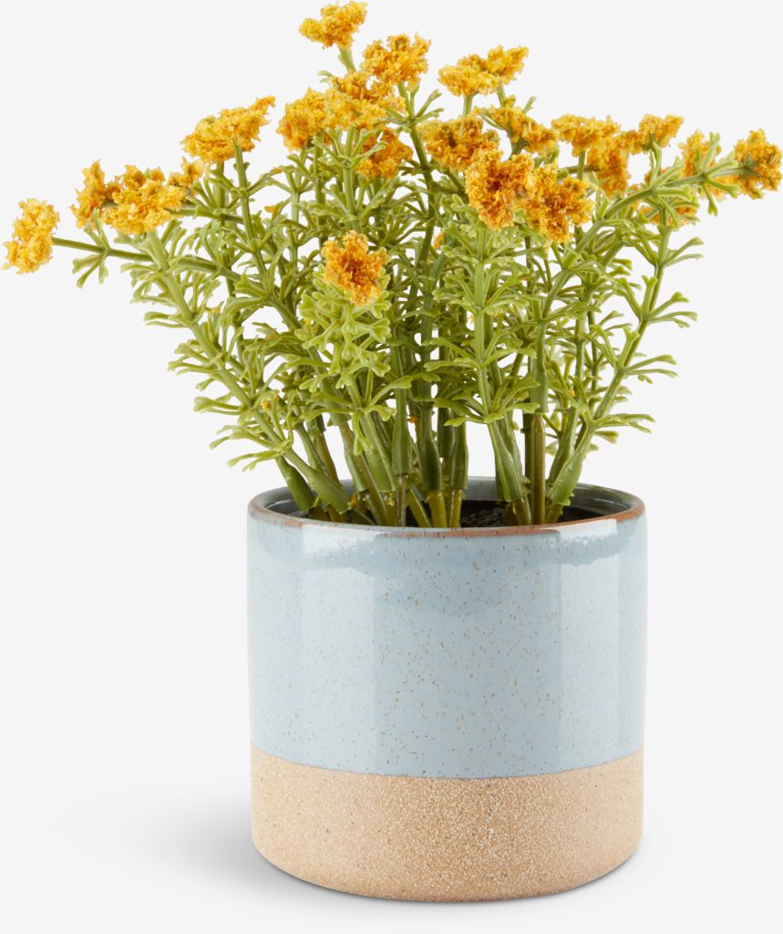 Artificial plant KALLE D13xH16cm yellow
