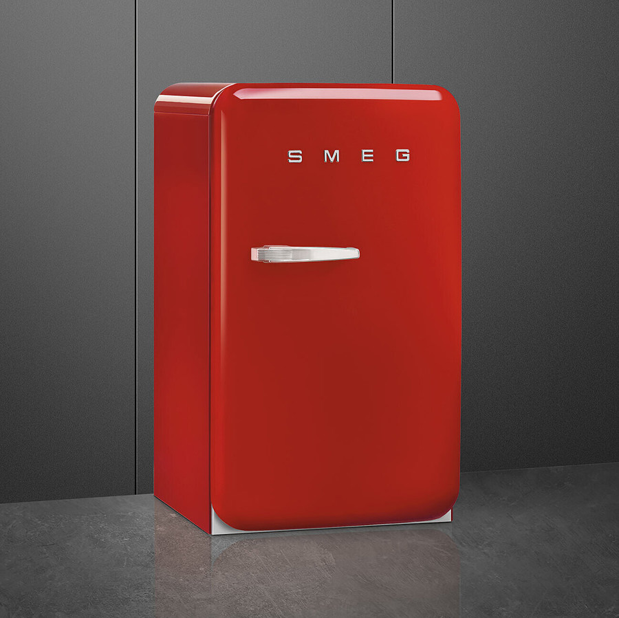 FAB10RRD6 55cm Fridge with Icebox, Right Hand Hinge, Red