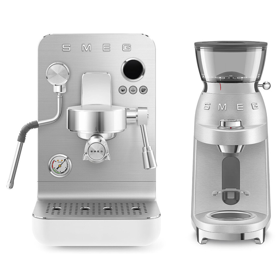 EMC02WHMUK Mini Pro Espresso Coffee Machine in Matte White