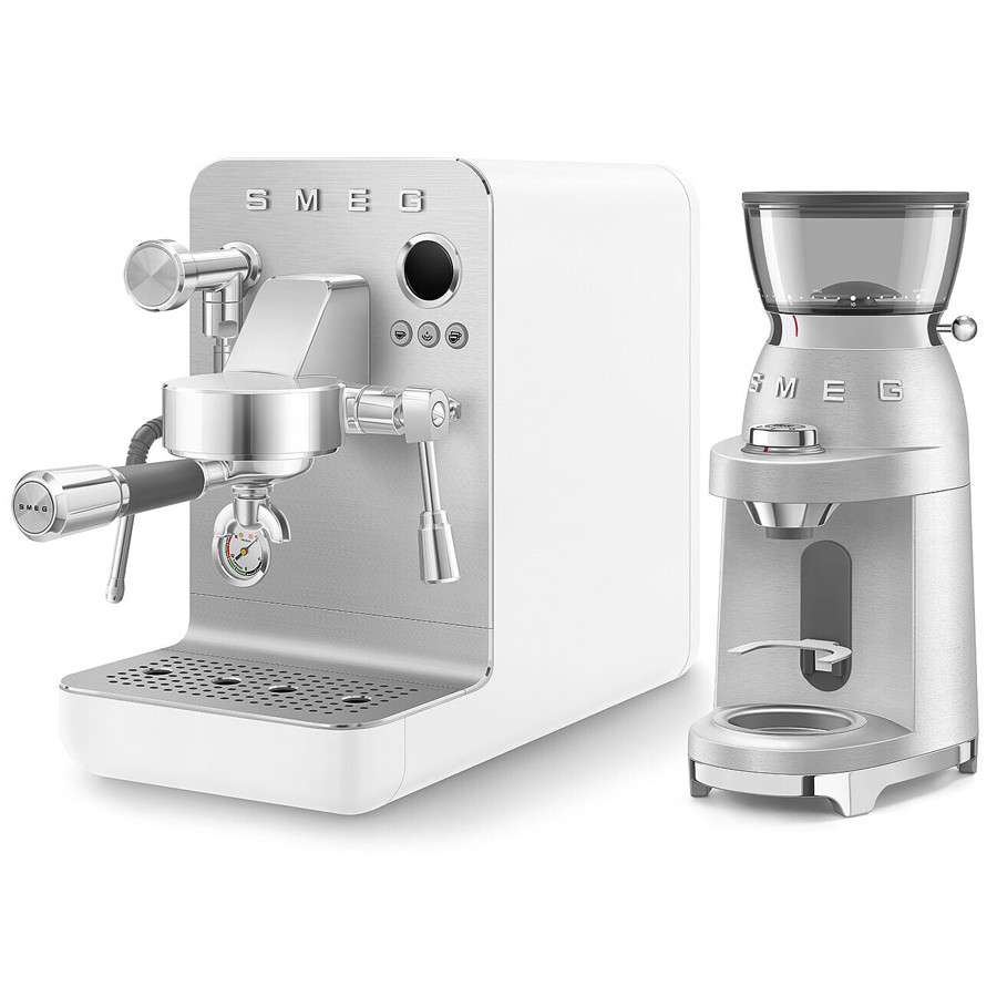 EMC02WHMUK Mini Pro Espresso Coffee Machine in Matte White