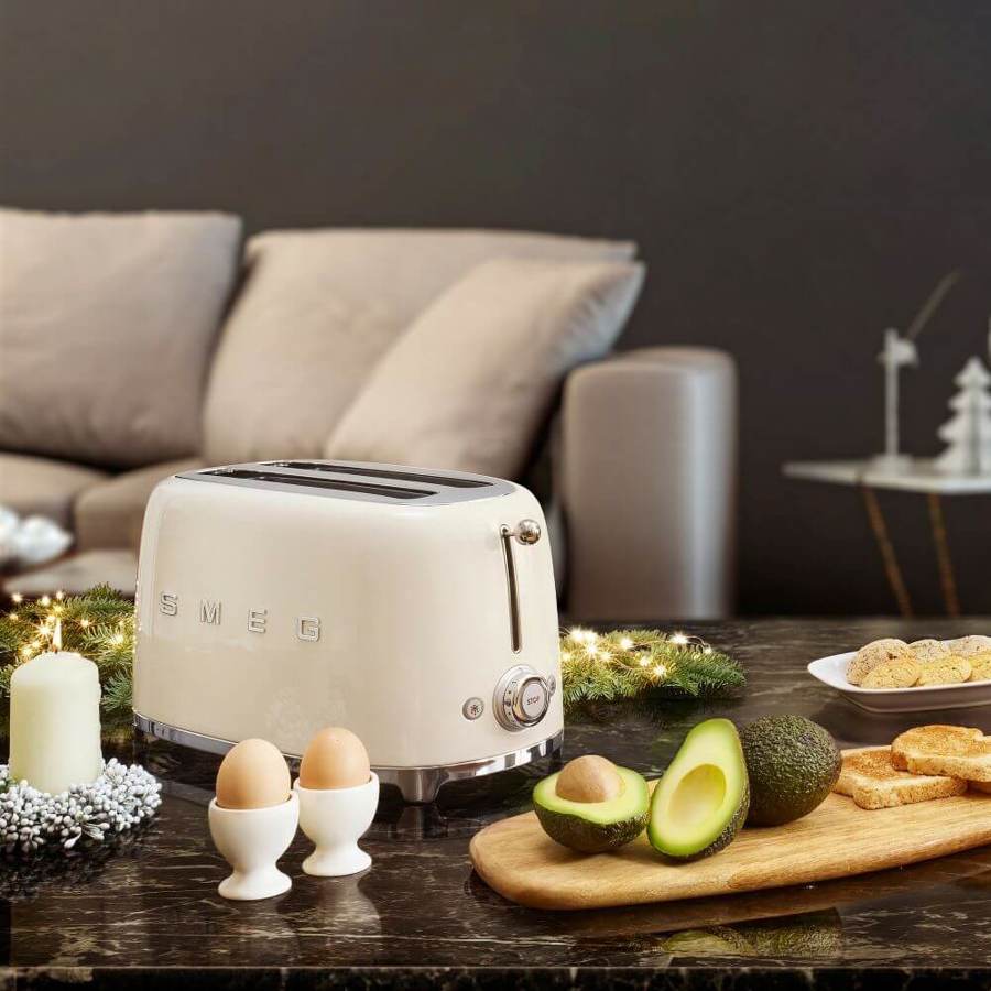Cream 2 Slice Toaster