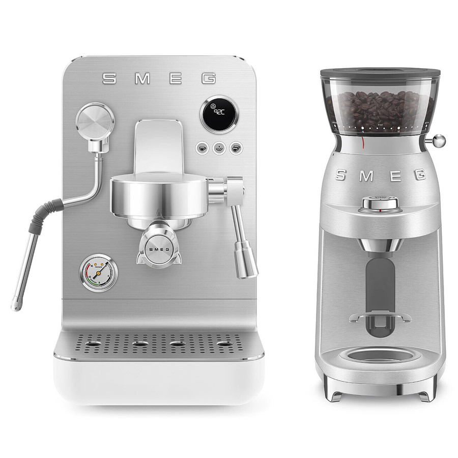 EMC02WHMUK Mini Pro Espresso Coffee Machine in Matte White