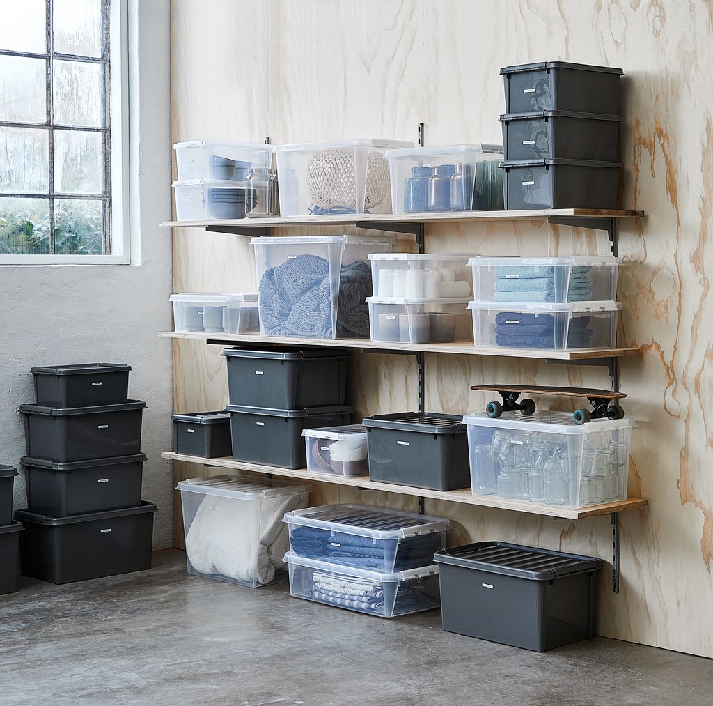 Storage box SMARTSTORE CLASSIC 65 61L w/lid