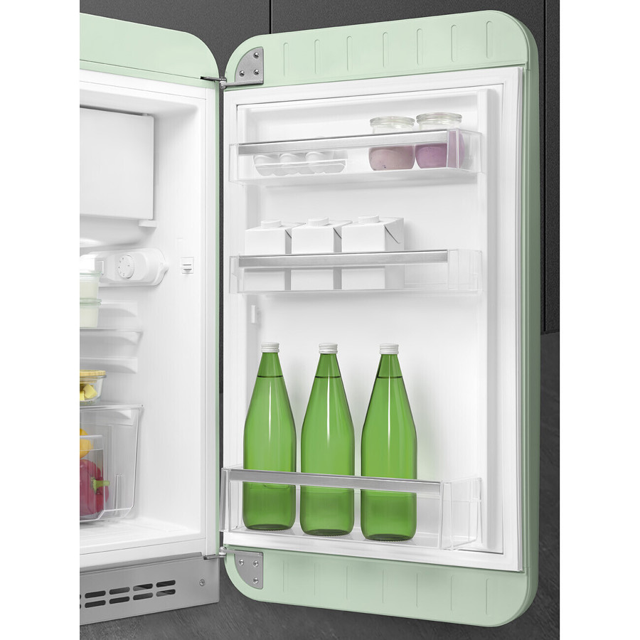 FAB10RPG6 55cm Fridge with Icebox Right Hand Hinge Pastel Green