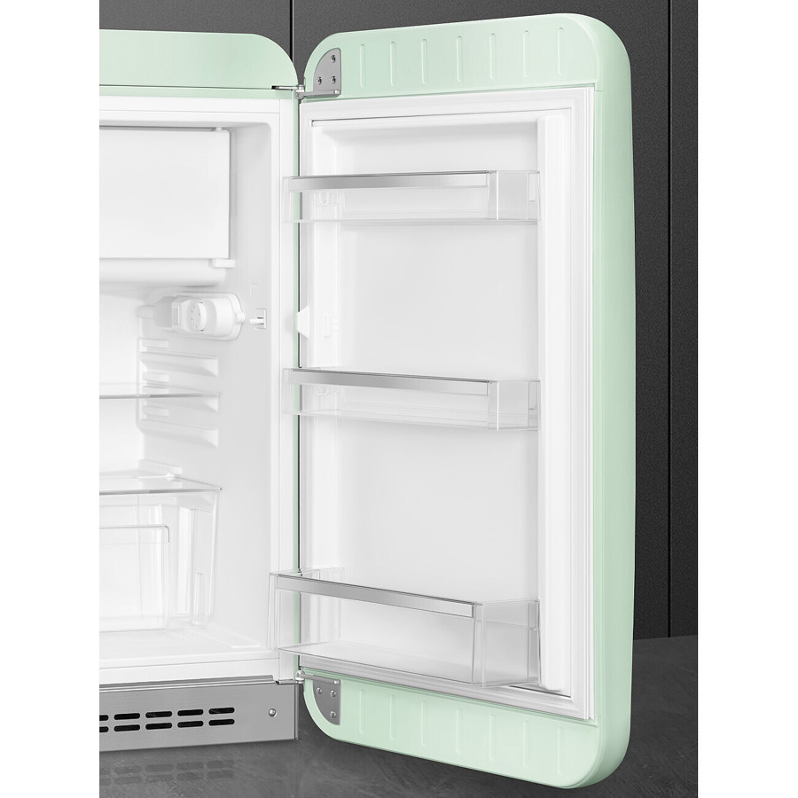 FAB10RPG6 55cm Fridge with Icebox Right Hand Hinge Pastel Green