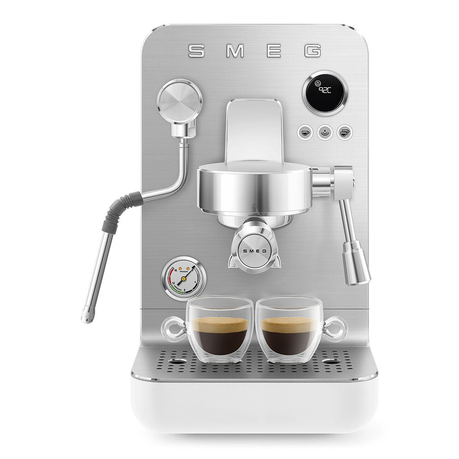 EMC02WHMUK Mini Pro Espresso Coffee Machine in Matte White