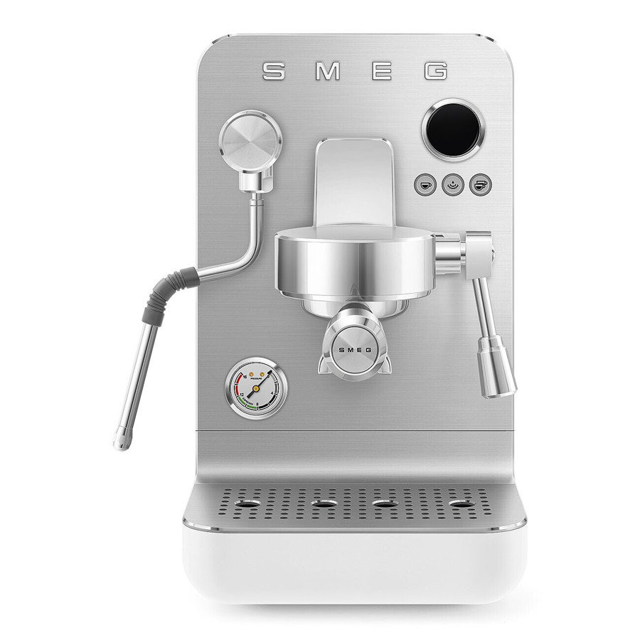 EMC02WHMUK Mini Pro Espresso Coffee Machine in Matte White