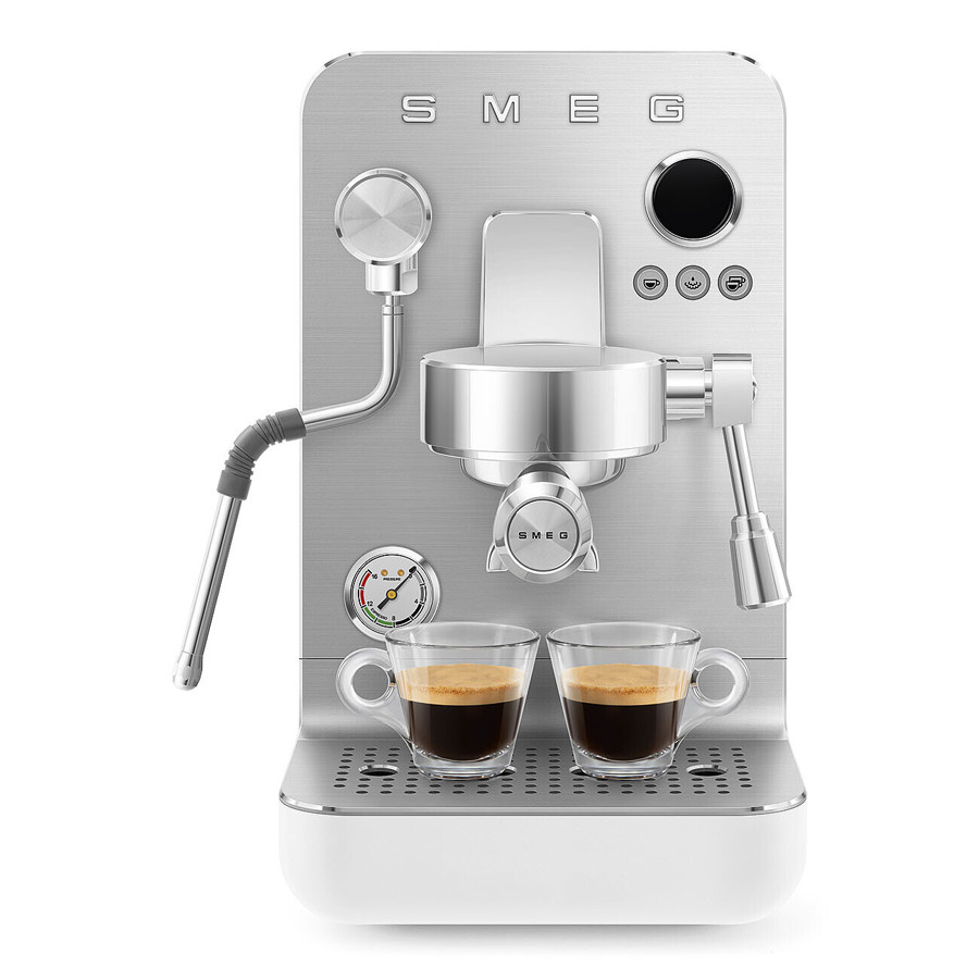 EMC02WHMUK Mini Pro Espresso Coffee Machine in Matte White