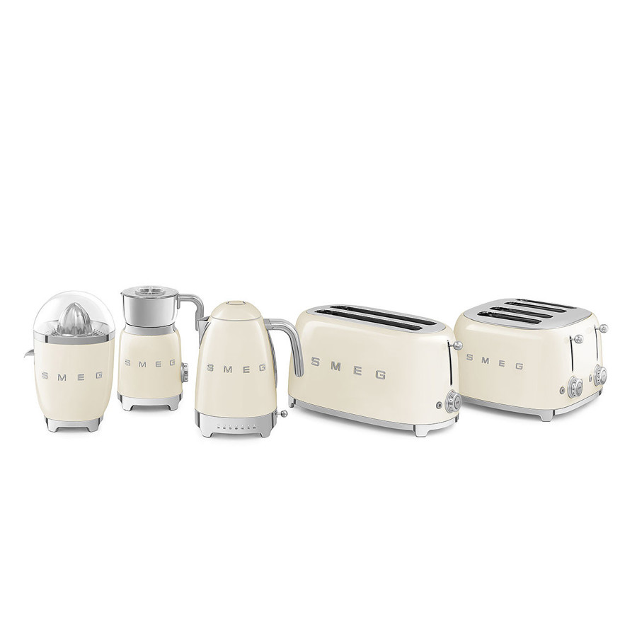 Cream 4 Slice Long-Slot Toaster