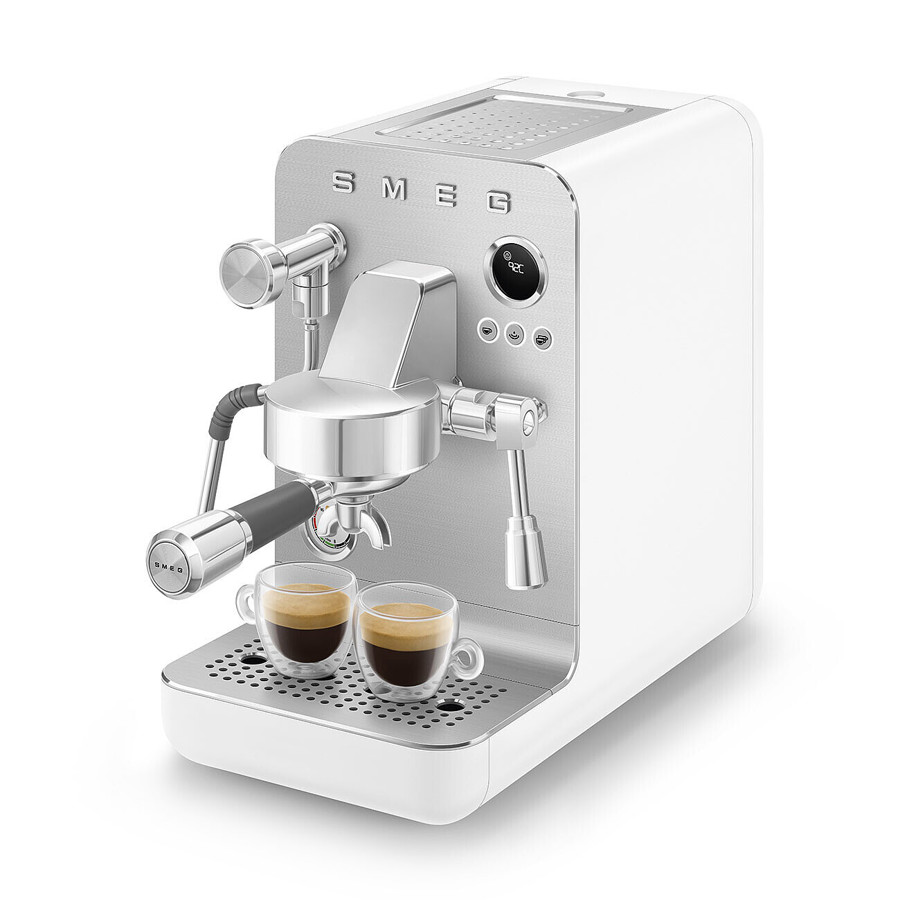 EMC02WHMUK Mini Pro Espresso Coffee Machine in Matte White