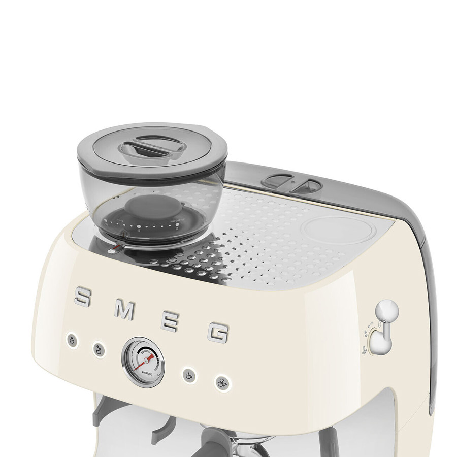 EGF03CRUK Espresso Coffee Machine with Grinder in Cream