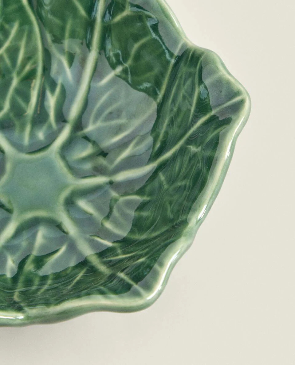 LEAF TRIM EARTHENWARE TABLEWARE