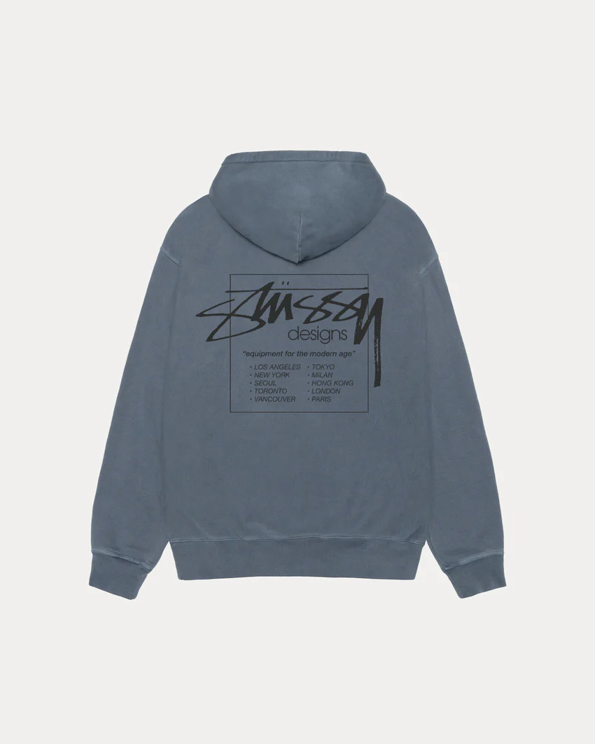 MODERN AGE ZIP HOODIE PIGMENT DYED