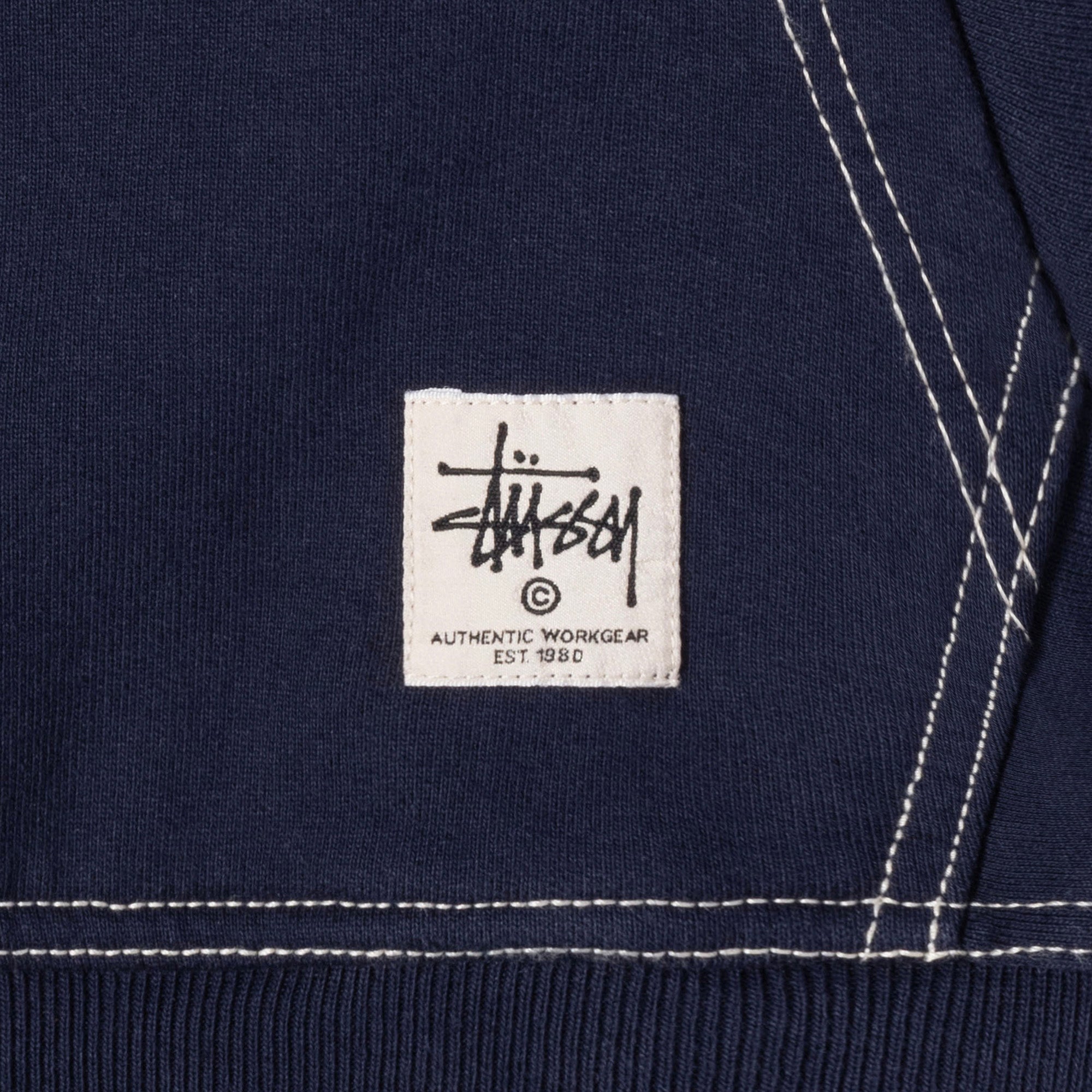 CONTRAST STITCH LABEL HOODIE