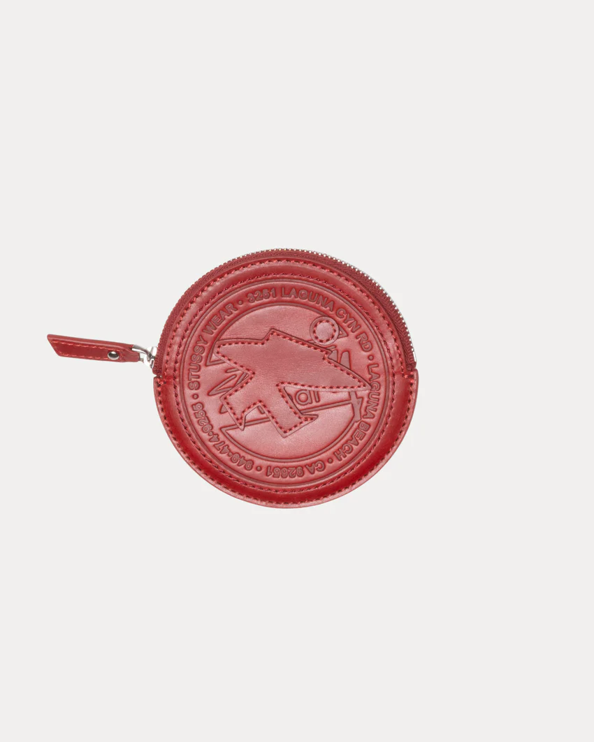 SURF DOT LEATHER POUCH