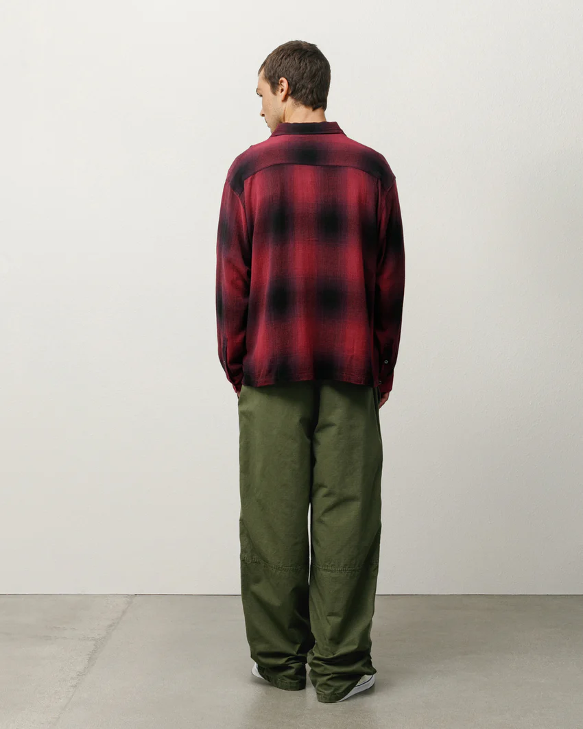 LOOSE WEAVE PLAID SHIRT