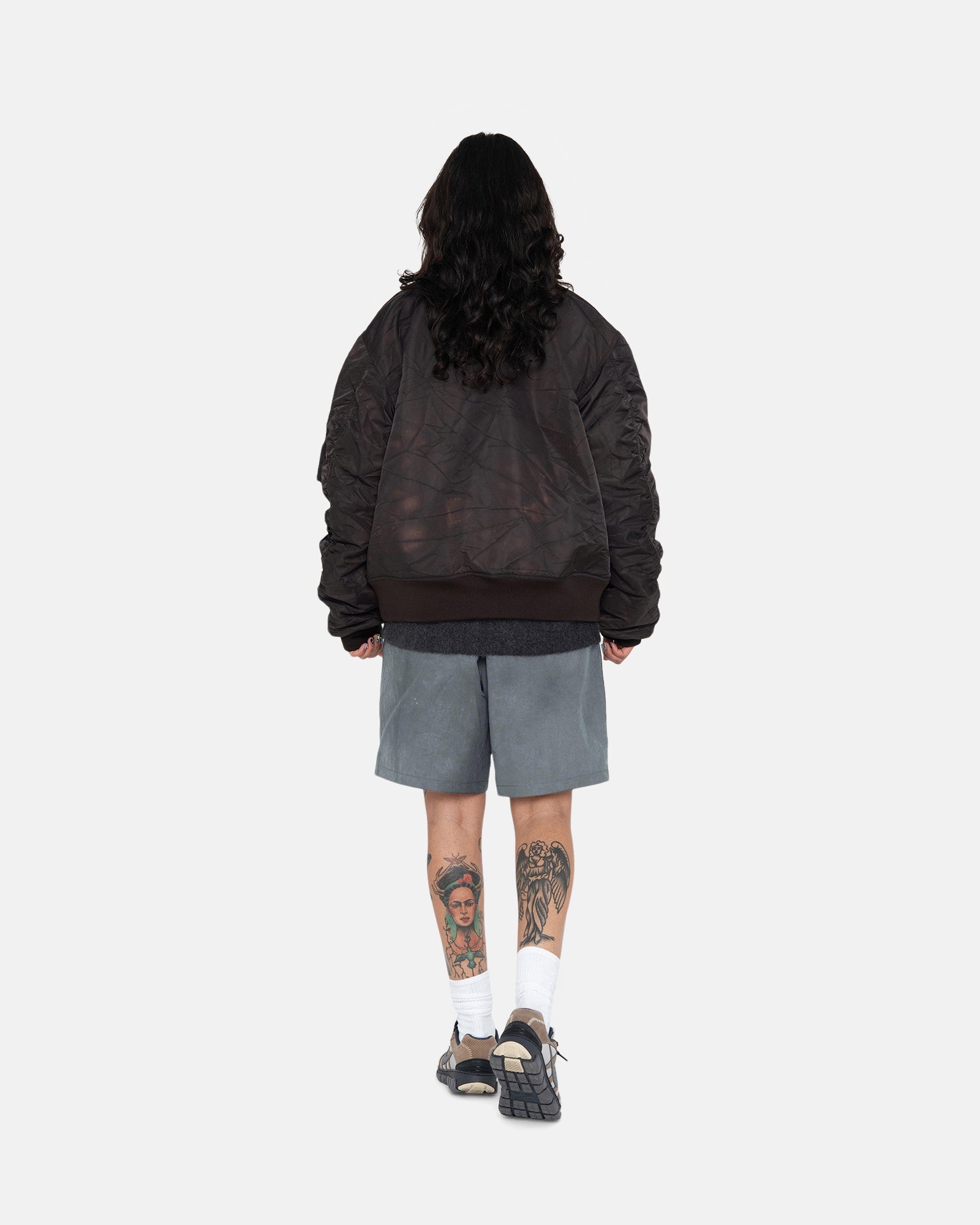 DYED NYLON BOMBER