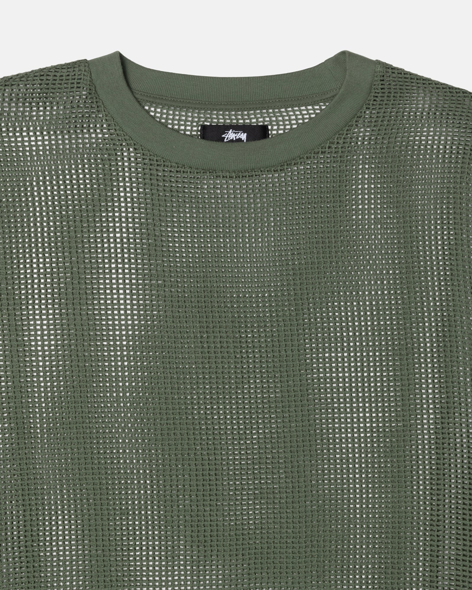 COTTON MESH LS CREW