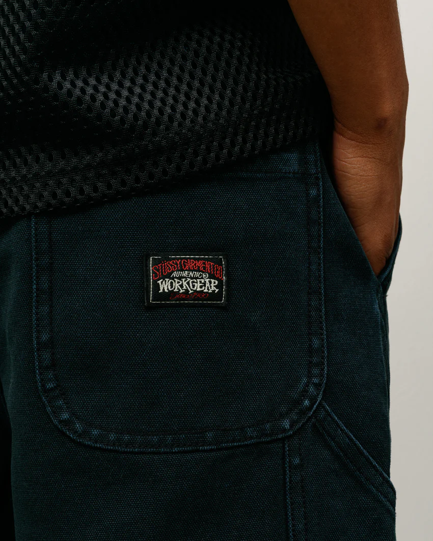 WASHED CANVAS WORK SHORT