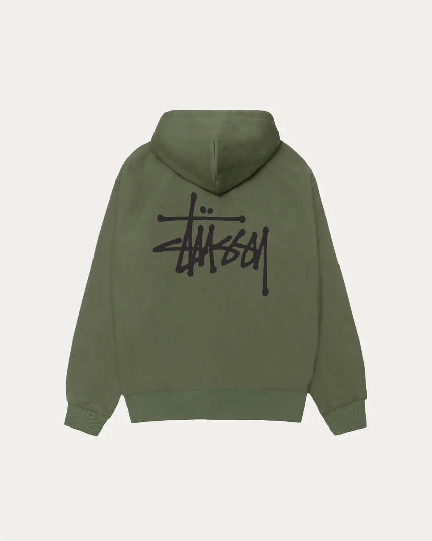 BASIC STÜSSY ZIP HOODIE