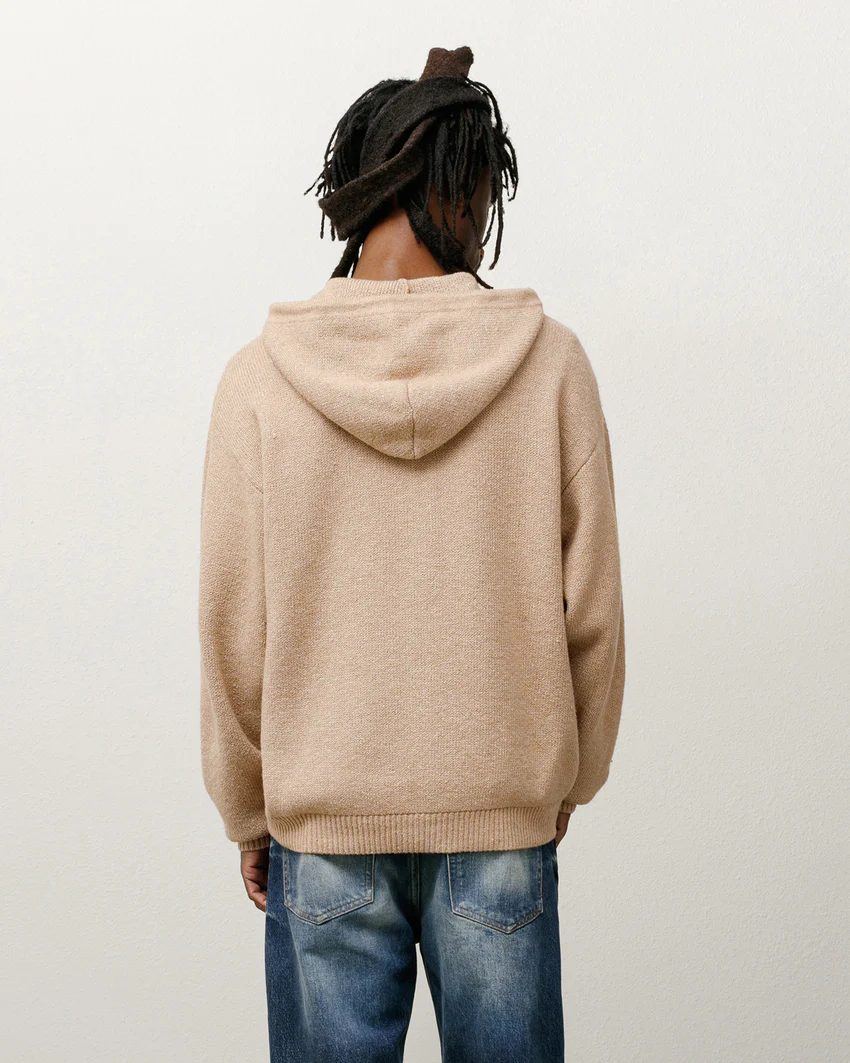 HOODED ZIP SWEATER