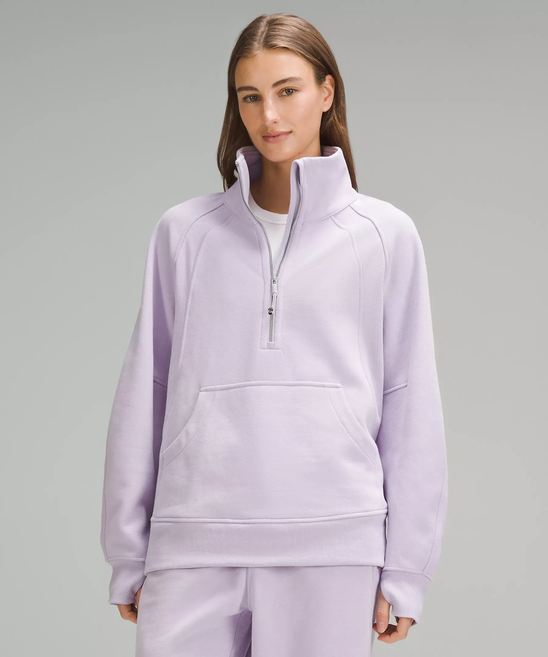 lululemon Scuba Oversized Funnel-Neck Half Zip Long
