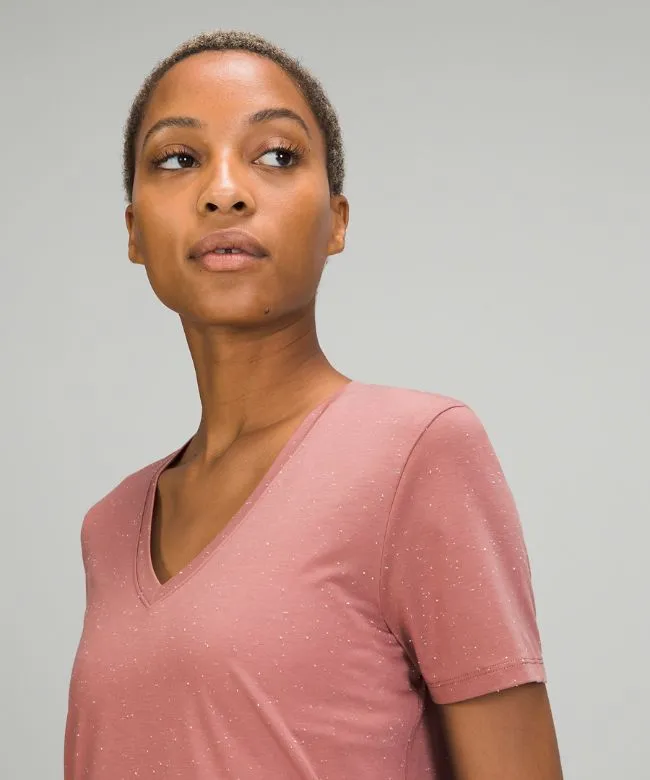 lululemon Love Tee Short Sleeve Shirt V-Neck T-Shirt Slub