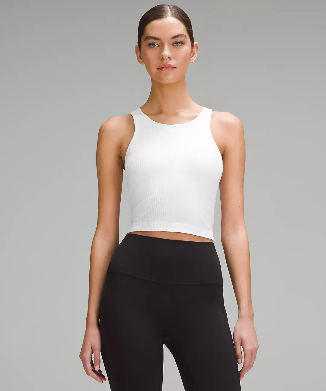 lululemon Ebb to Street Cropped Racerback Tank Top Light Support, B/C Cup