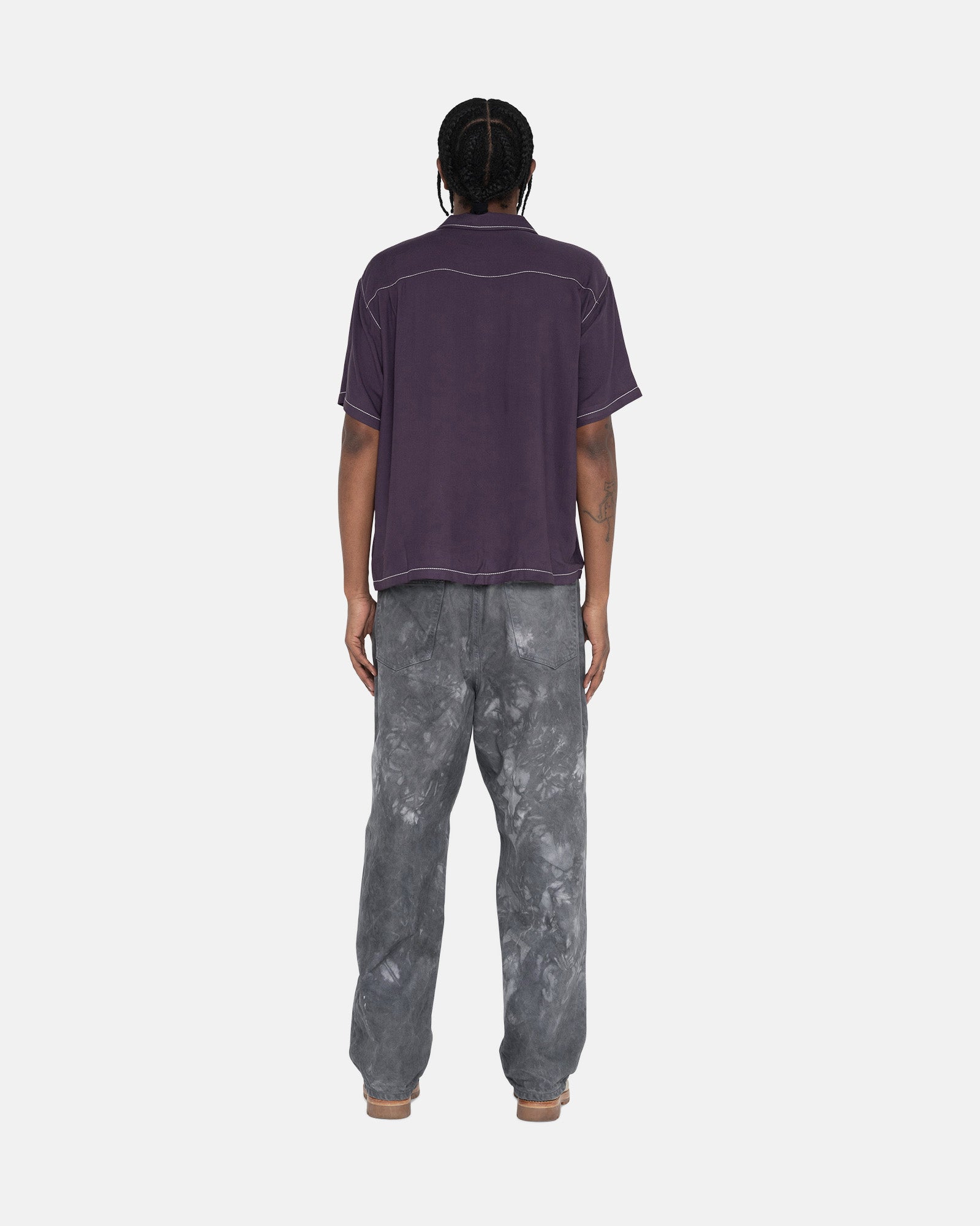 CONTRAST PICK STITCHED SHIRT