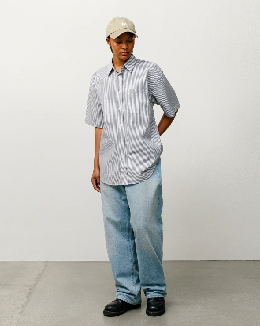 BOXY SS SHIRT 8 BALL STRIPE