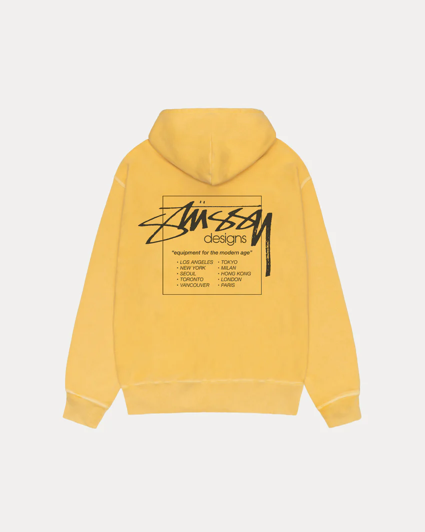 MODERN AGE ZIP HOODIE PIGMENT DYED