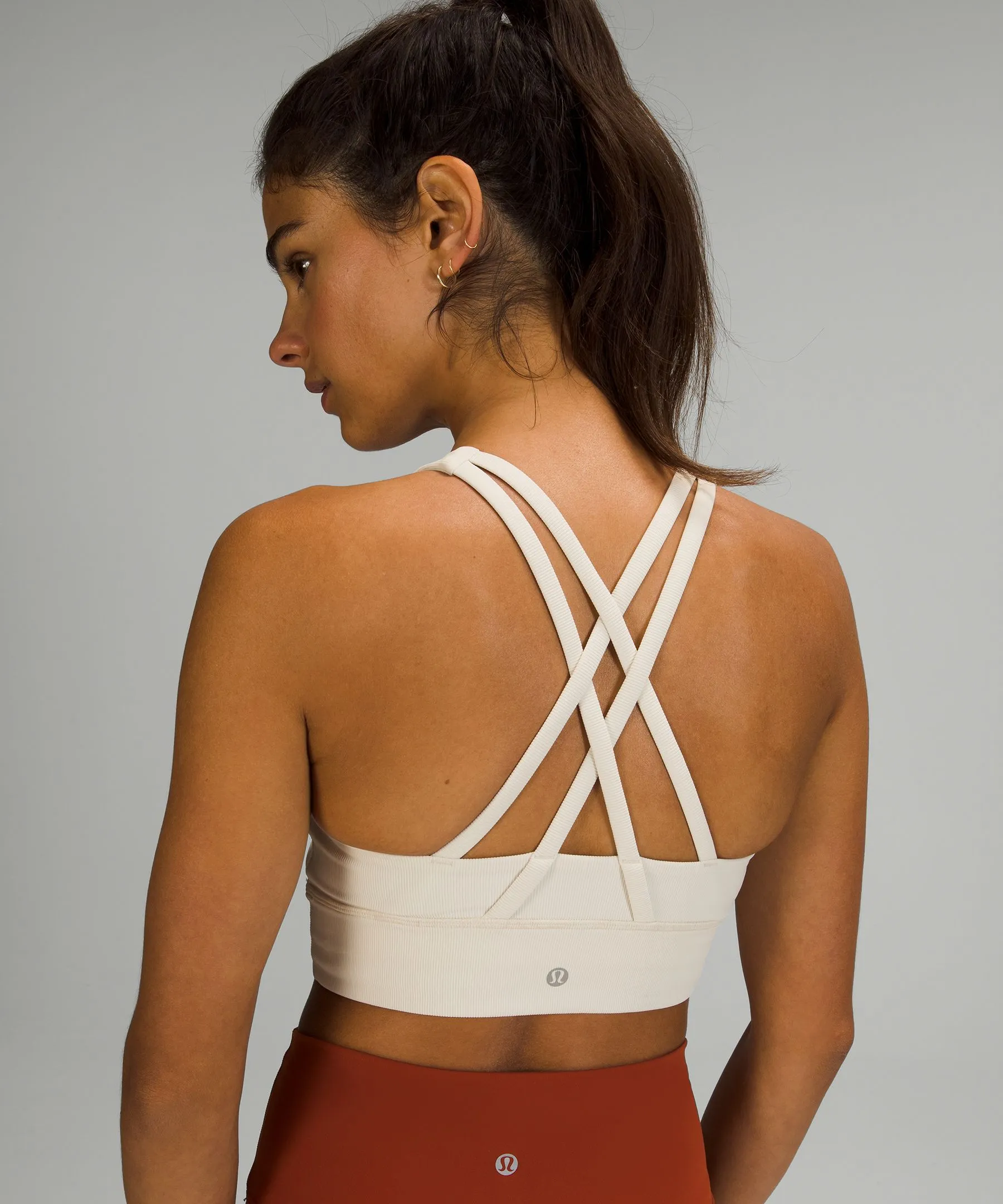 lululemon Energy High-Neck Longline Ribbed Bra Medium Support, B–D Cups