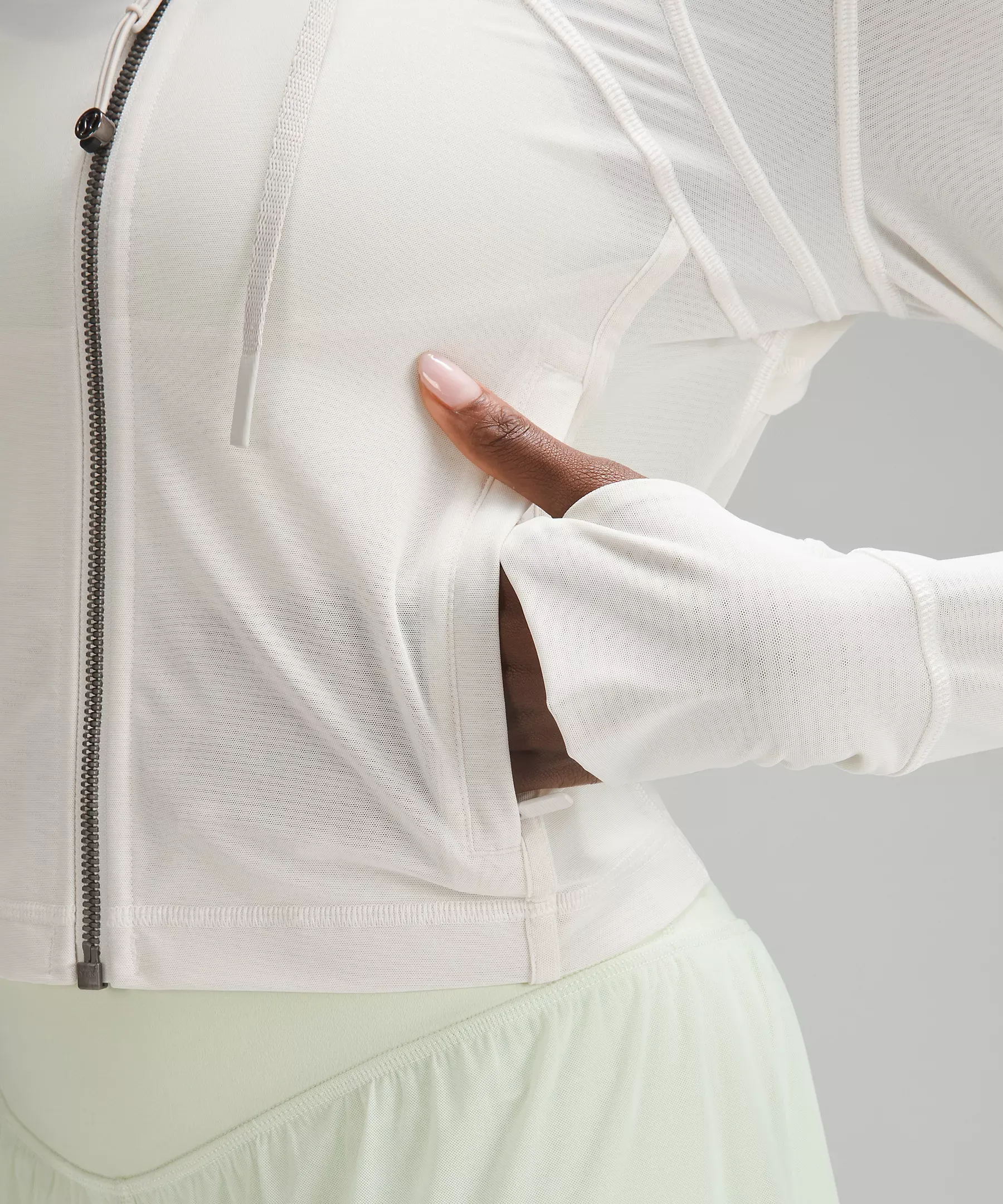 lululemon Cropped Define Mesh Jacket Nulu