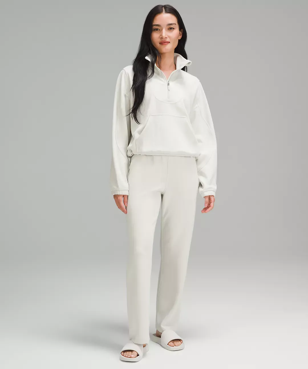 lululemon Brushed Softstreme Ribbed Half Zip