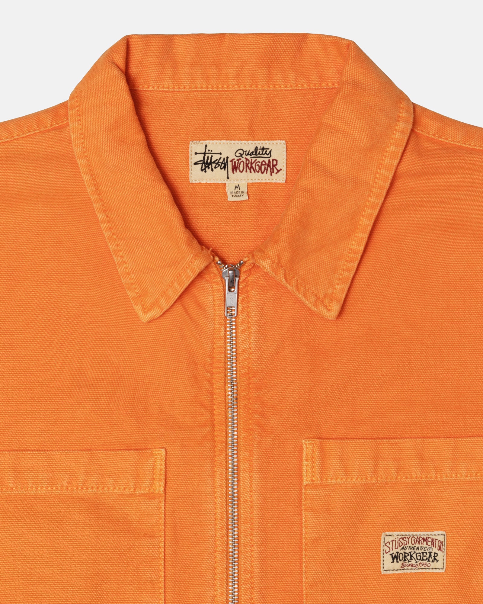 WASHED CANVAS ZIP SHIRT