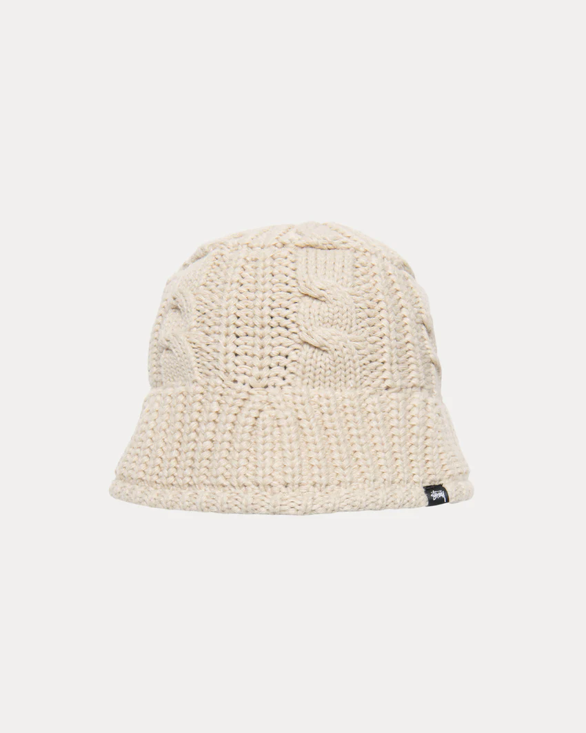BUCKET HAT CABLE KNIT
