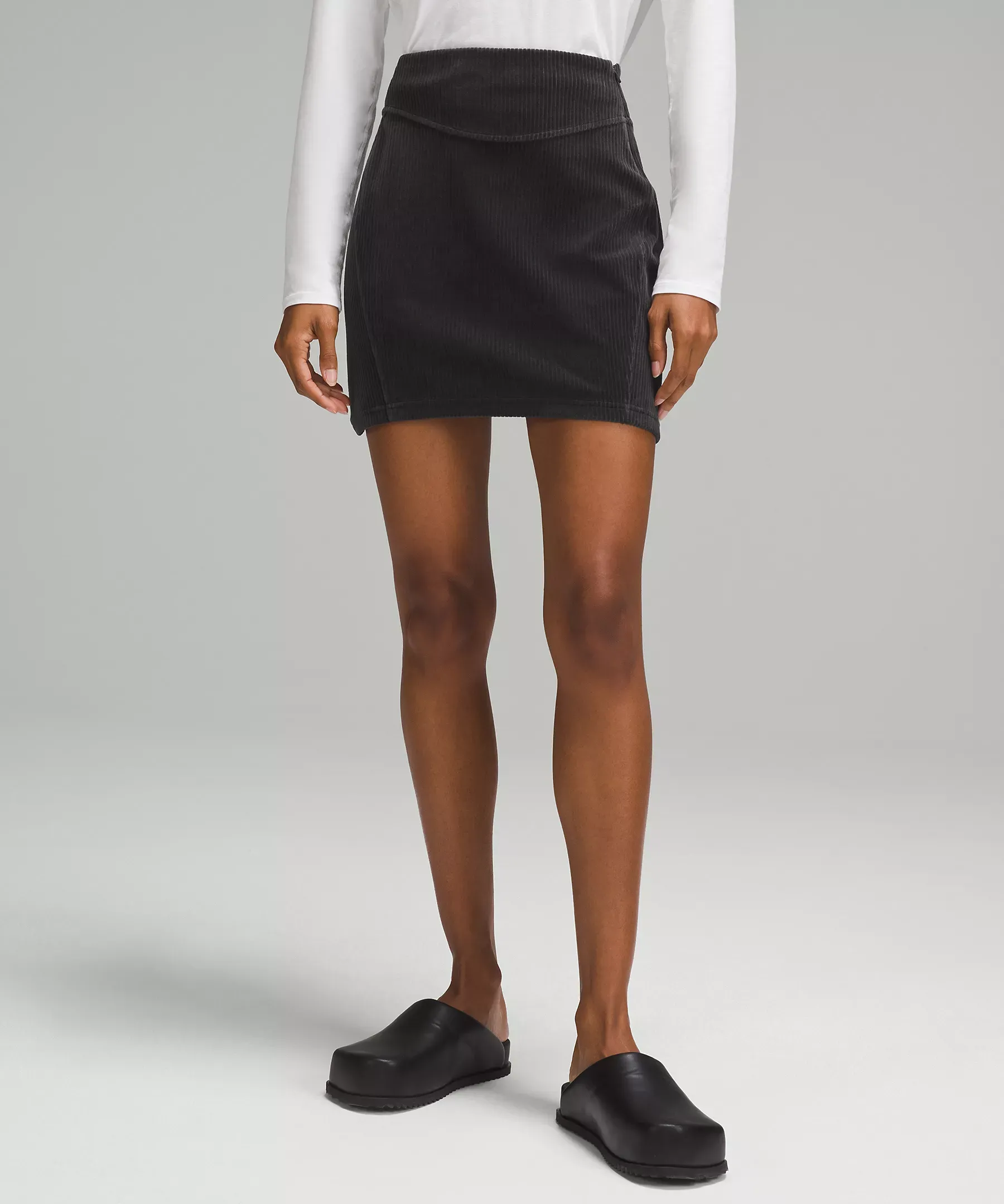 lululemon Scuba Mid-Rise Mini Skirt Velvet Cord