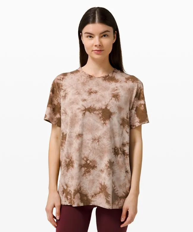 lululemon All Yours Short Sleeve Shirt Tee Earth Dye