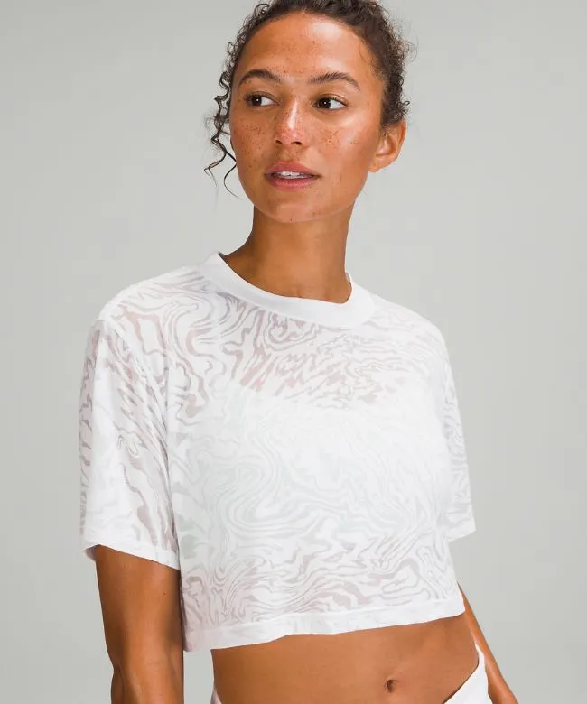 lululemon All Yours Cropped T-Shirt Veil