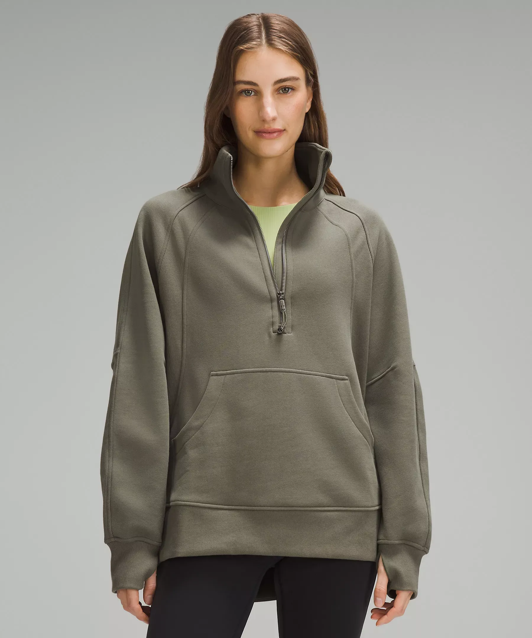lululemon Scuba Oversized Funnel-Neck Half Zip Long