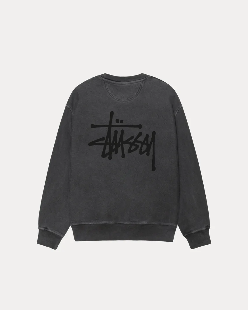 BASIC STÜSSY CREW PIGMENT DYED