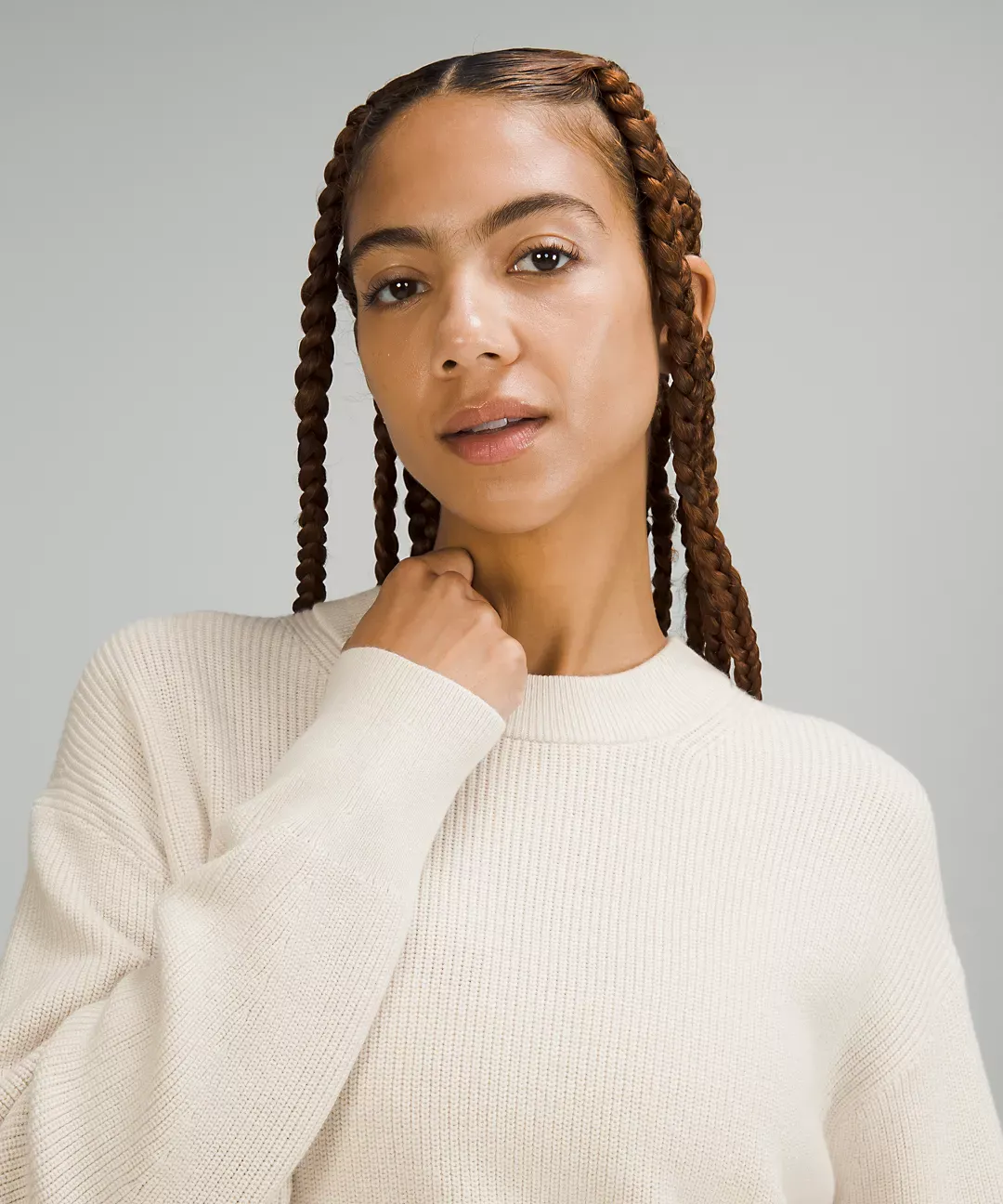 lululemon Merino Wool-Blend Ribbed Crewneck Sweater