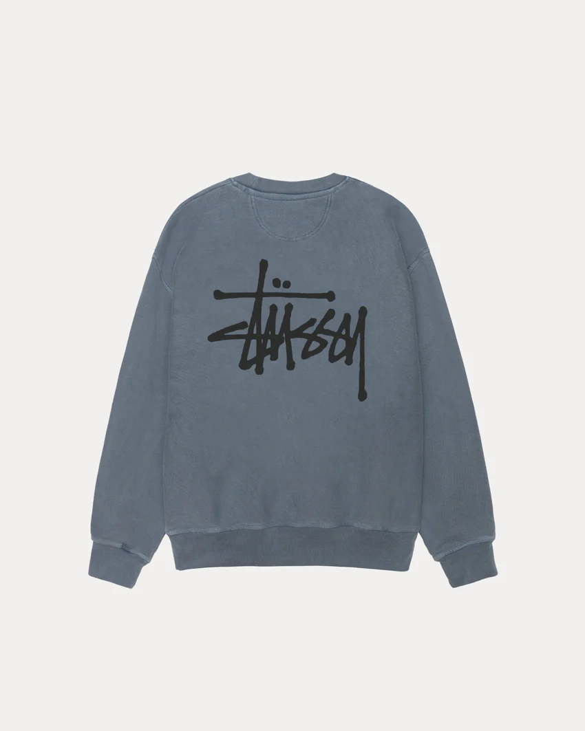 BASIC STÜSSY CREW PIGMENT DYED