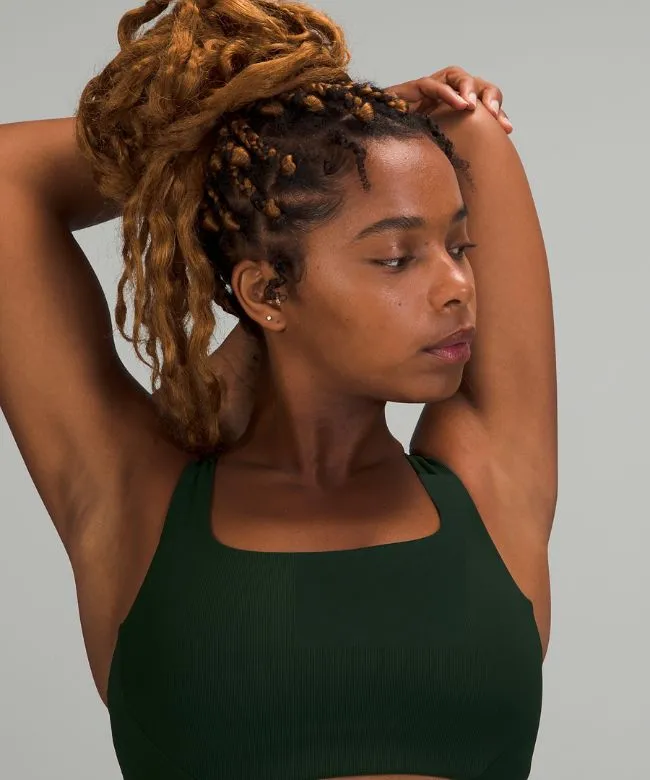 lululemon Ribbed Train Bra Medium Support, C/D Cup