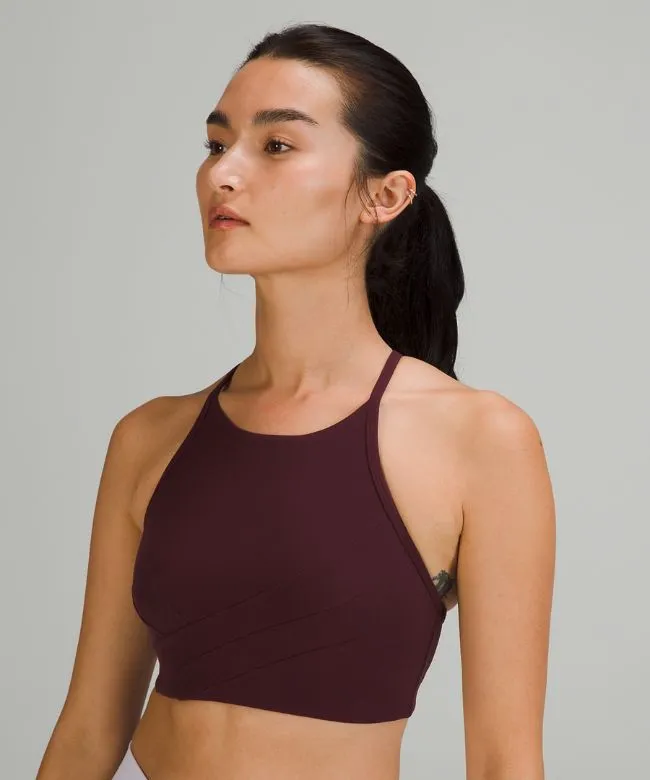 lululemon Flow Y Wrap-Front High-Neck Bra Light Support, B/C Cup