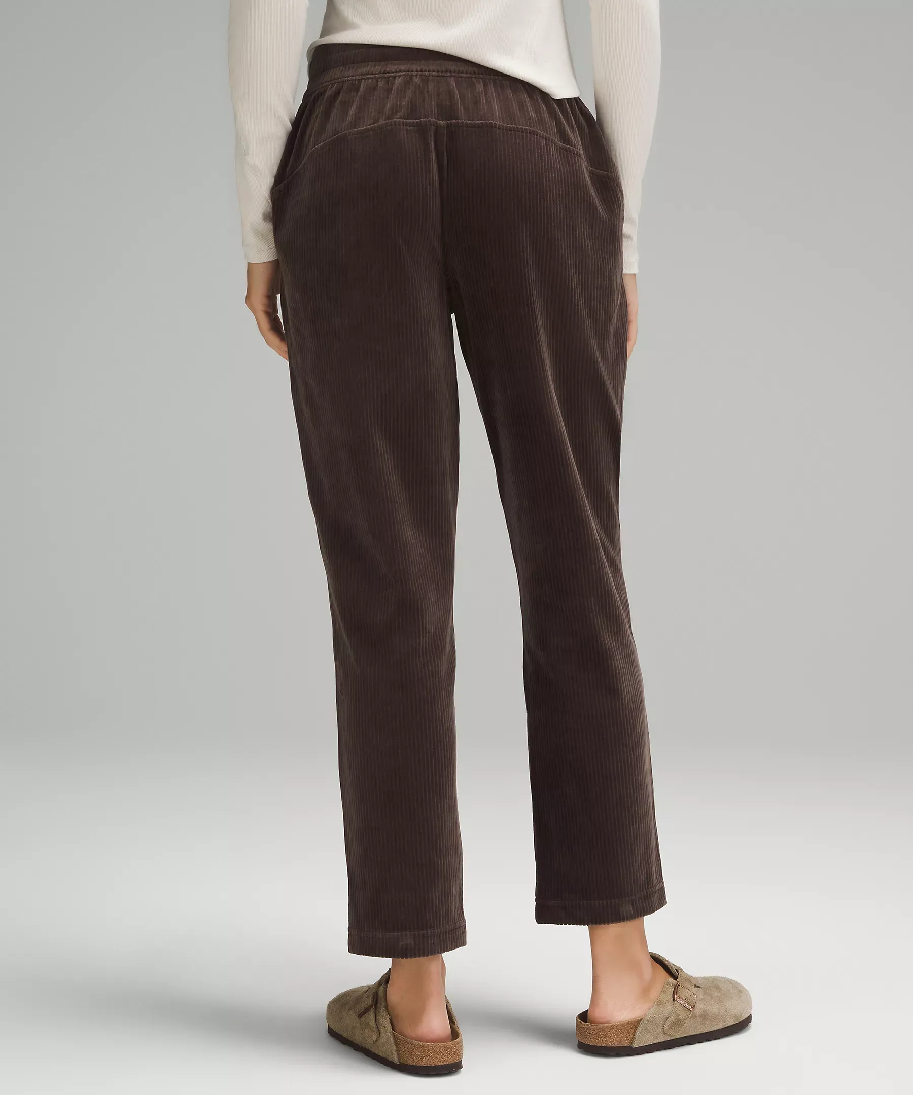 lululemon Scuba Mid-Rise Straight-Leg Pant 7/8 Length Velvet Cord